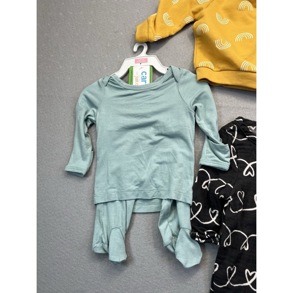 Newborn Baby Clothes Bundle Cat & Jack Little Planet Carters Neutral 6pc Set - Picture 4 of 14